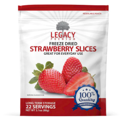 22 Serving Freeze‐Dried Strawberries Pouch